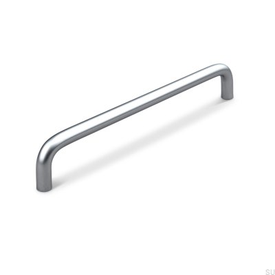 Barga 192 silver longitudinal furniture handle