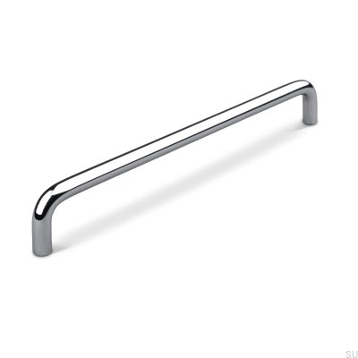 Barga 224 longitudinal furniture handle, polished chrome
