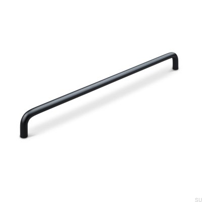 Barga 320 oblong furniture handle, metal, matt black
