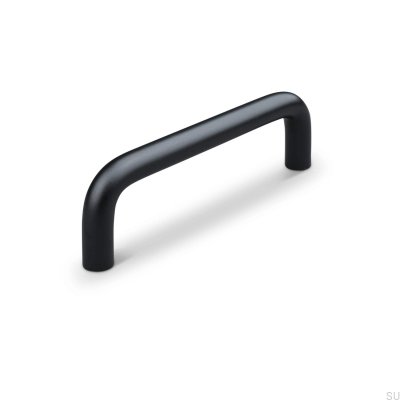 Barga 96 oblong furniture handle, metal, matt black
