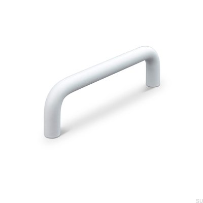 Barga 96 oblong furniture handle, metal, matt white