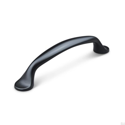 Barletta 96 oblong furniture handle, metal, matt black