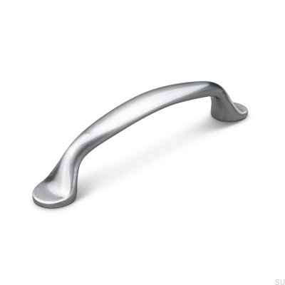 Barletta 96 longitudinal furniture handle, brushed silver