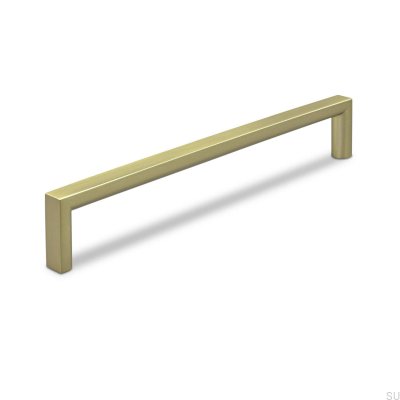 Oblong furniture handle Calabro 160 Brushed Gold