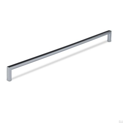 Calabro 320 oblong furniture handle, polished chrome