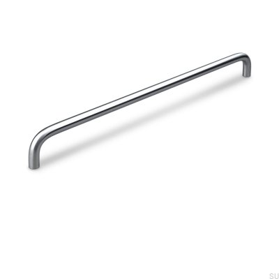Latina 320 longitudinal furniture handle, brushed steel