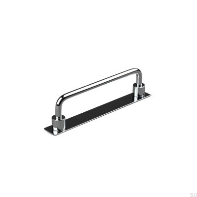 Limone 128 oblong furniture handle, polished chrome