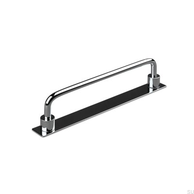 Limone 160 oblong furniture handle, polished chrome