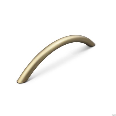 Marseille 128 Brushed Gold oblong furniture handle