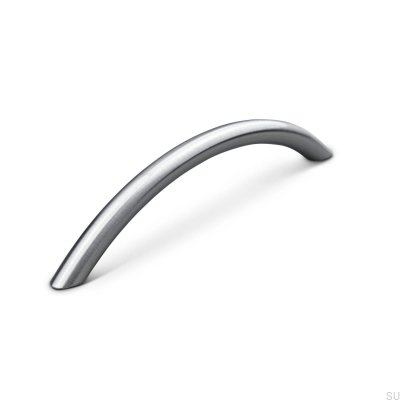 Marseille 128 longitudinal furniture handle, brushed silver