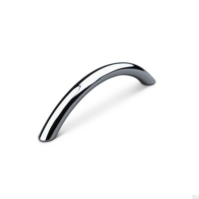 Marseille 96 oblong furniture handle, polished chrome