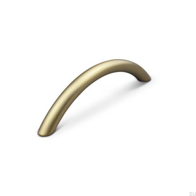 Marseille 96 elongated furniture handle, brushed gold