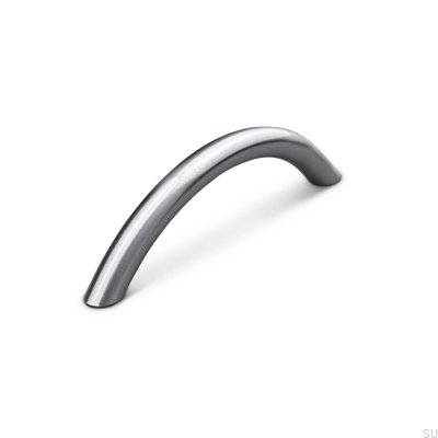 Marseille 96 longitudinal furniture handle, brushed silver