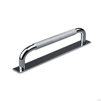 Perugia 160 oblong furniture handle, polished chrome