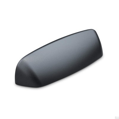 Pescara 96 shell furniture handle, metal, matt black