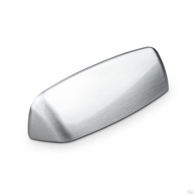Pescara 96 Silver Brushed Shell Furniture Handle