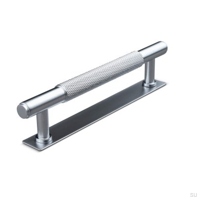 Salo 128 silver oblong furniture handle