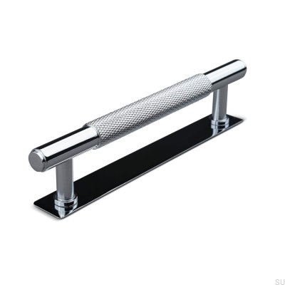 Salo 128 oblong furniture handle, polished chrome