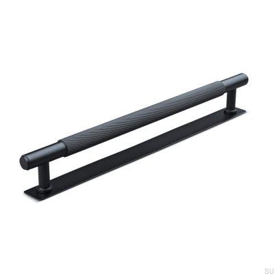 Salo 224 oblong furniture handle, metal, matt black