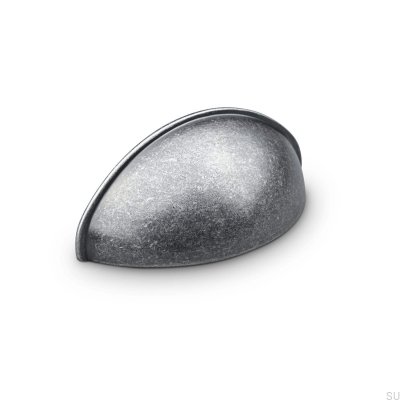 Tolfa 64 antique tin shell furniture handle