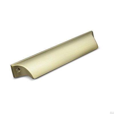 Trani 128 Brushed Gold shell furniture handle