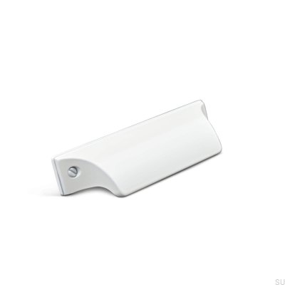 Trani 64 shell furniture handle, metal, matt white
