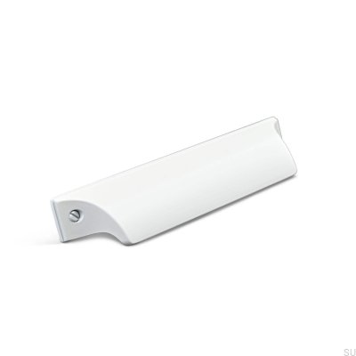 Shell furniture handle Trani 96 Metal White Matt