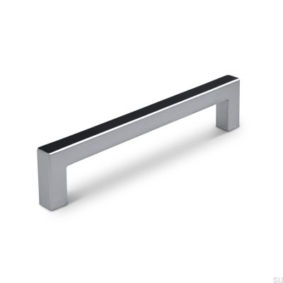 Tripoli 128 silver longitudinal furniture handle