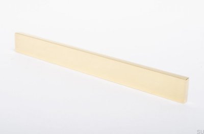 Clean Cut furniture handle 128 Gold Brass Polished Unpainted