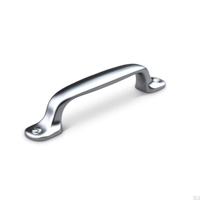 Vallo 96 silver oblong furniture handle