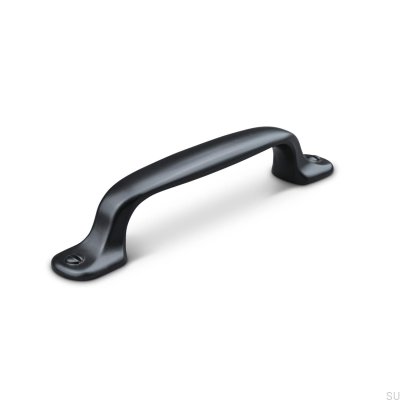 Vallo 96 oblong furniture handle, metal, matt black