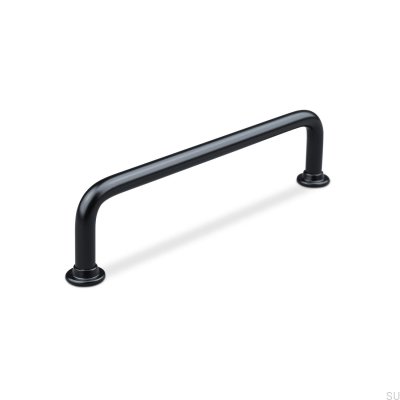 Venosa 128 oblong furniture handle, metal, matt black