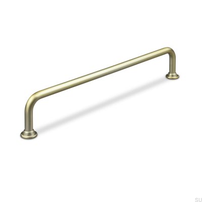 Oblong furniture handle Venosa 192 Brushed Gold
