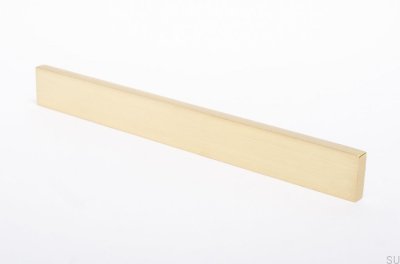 Clean Cut furniture handle 128 Gold Brass Brushed Unpainted