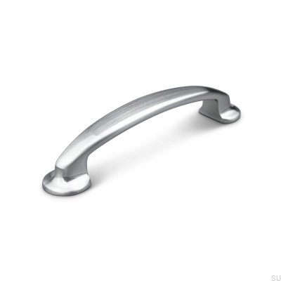 Vittoria 96 longitudinal furniture handle, brushed silver