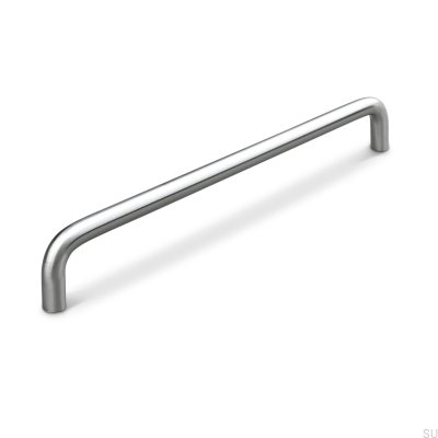 Barga 224 brushed silver oblong furniture handle