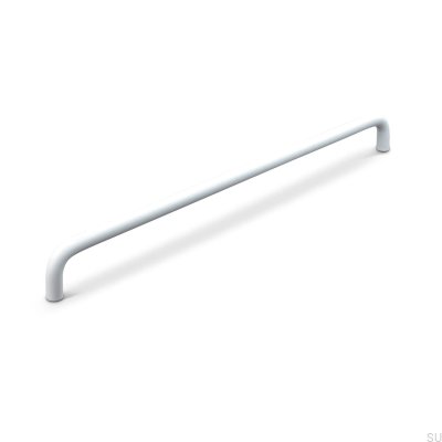Barga 320 oblong furniture handle, metal, matt white