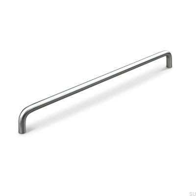 Barga 320 brushed silver oblong furniture handle