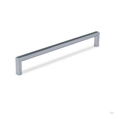 Oblong furniture handle Calabro 192 Silver