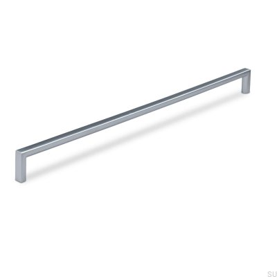 Oblong furniture handle Calabro 320 Silver