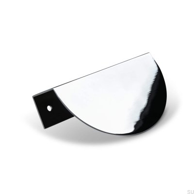 Catania 100 edge furniture handle, polished chrome