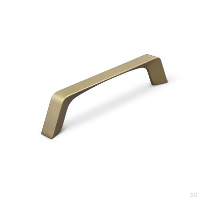 Cori 128 elongated furniture handle, brushed gold