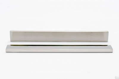Furniture handle Clean Cut 128 Silver, Steel, Brushed