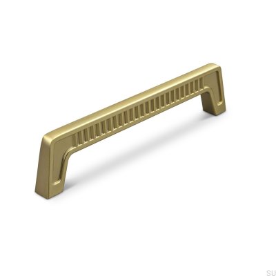 Elongated furniture handle Ferrara 160 Brushed Gold
