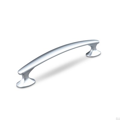 Genga 128 oblong furniture handle, matt chrome