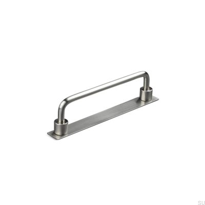 Limone 128 brushed silver oblong furniture handle