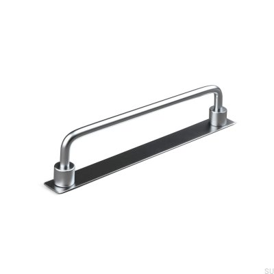 Limone 160 silver oblong furniture handle