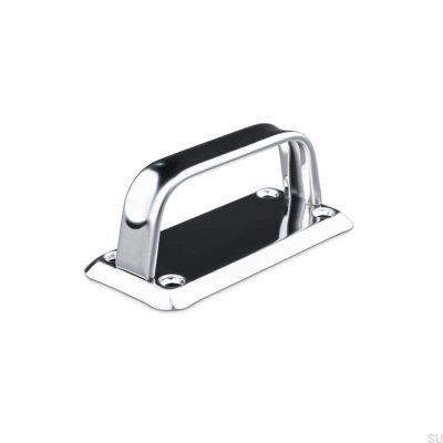Livorno 54 oblong furniture handle, brushed steel