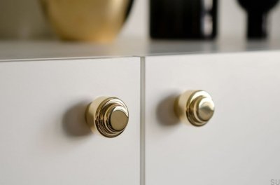 Furniture knob Wall hanger Hip 30 Brass Polished Unlacquered