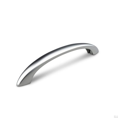 Lyon 128 oblong furniture handle, brushed nickel